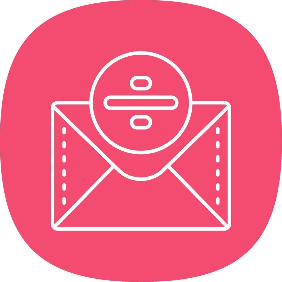 Divide Line Curve Icon vector