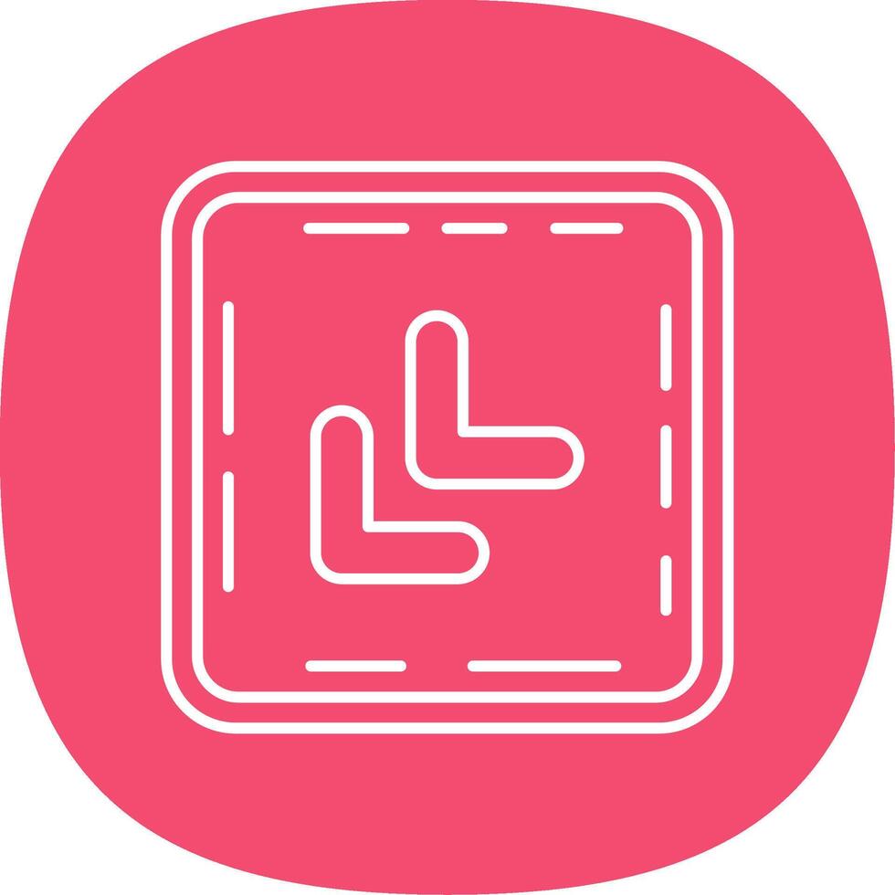 Chevron Line Curve Icon vector