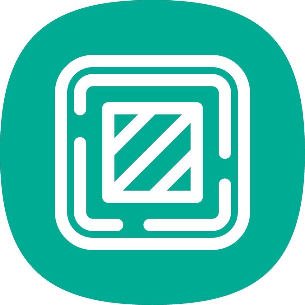 Square Line Curve Icon vector