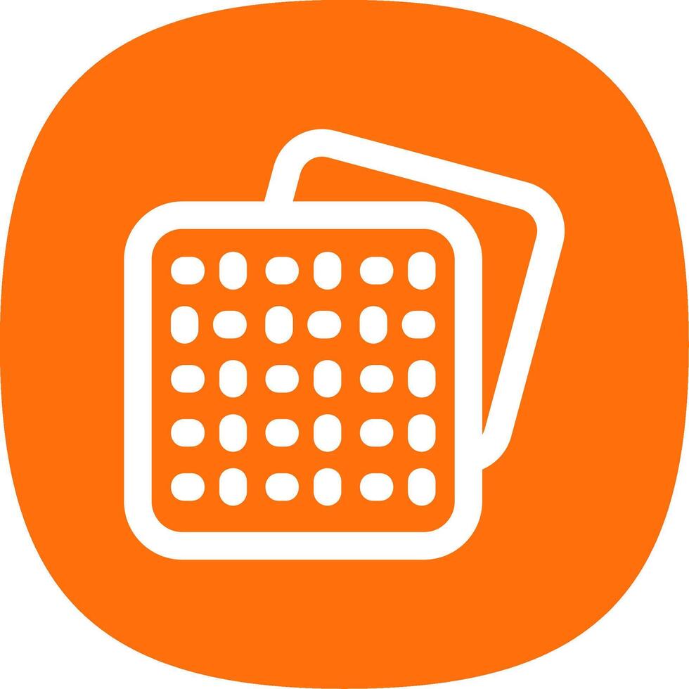 Pattern Line Curve Icon vector