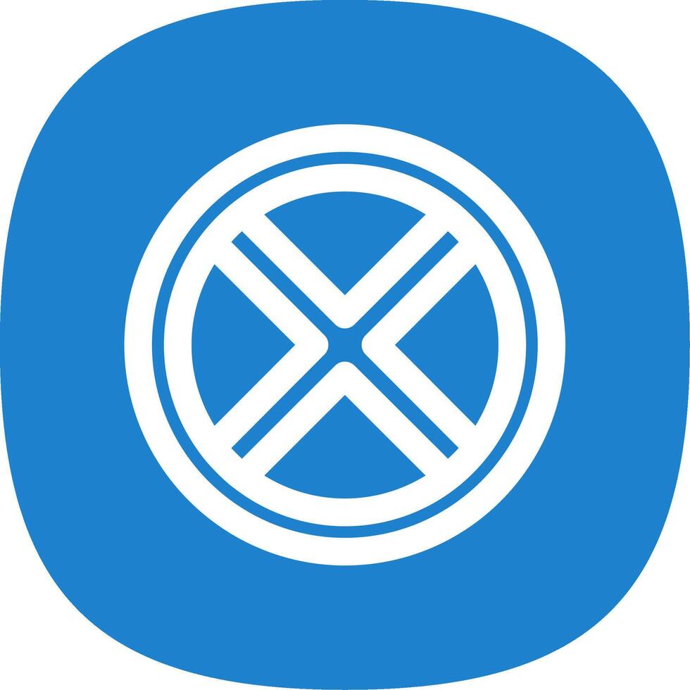 Block 2 Line Curve Icon vector
