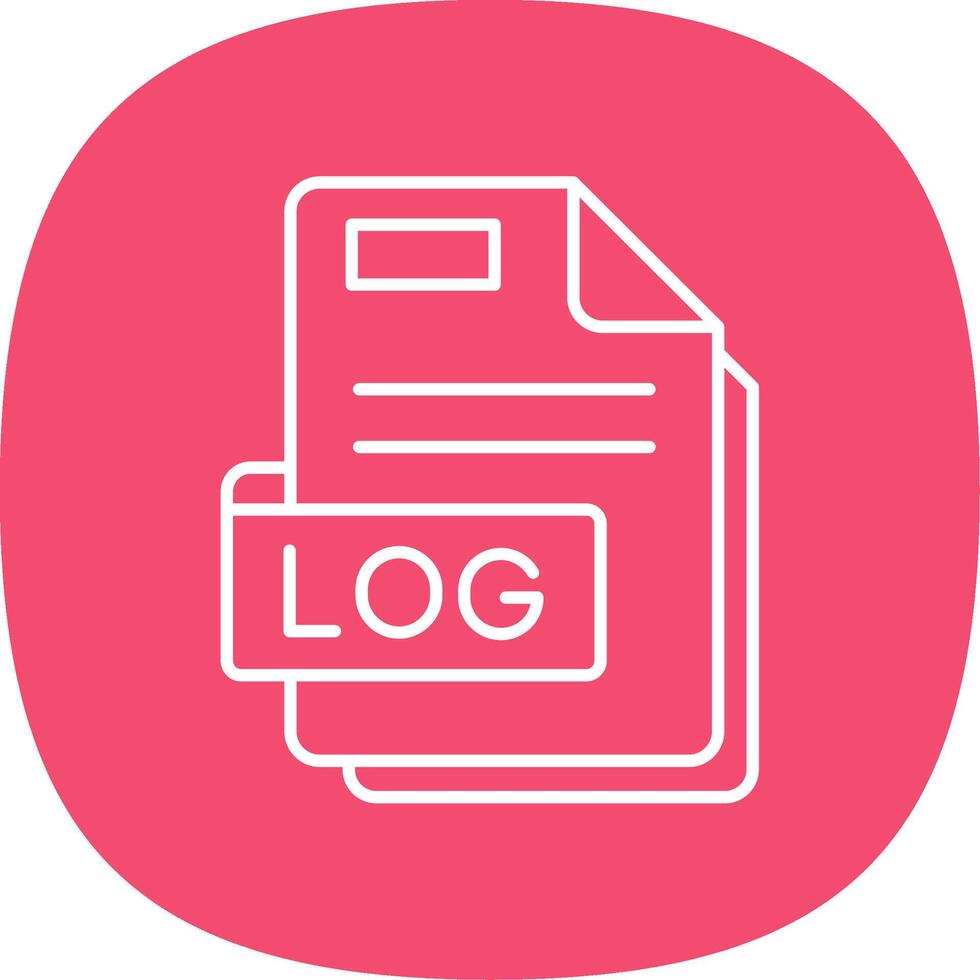 Log Line Curve Icon vector