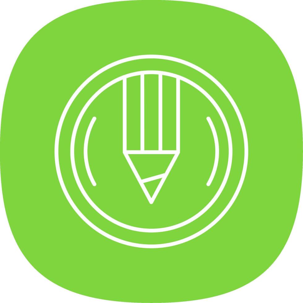 Compose Line Curve Icon vector