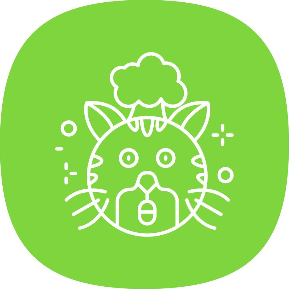 Exploding Line Curve Icon vector