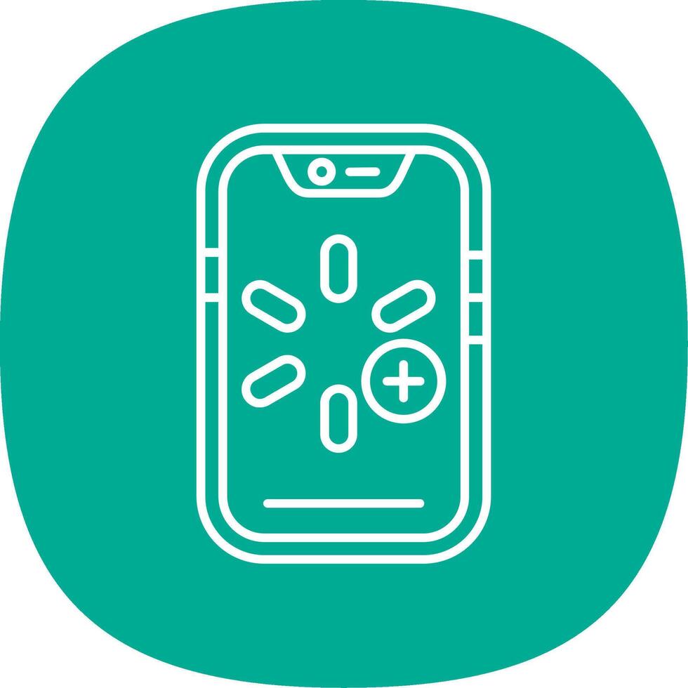 More Line Curve Icon vector