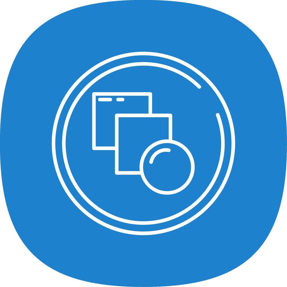 Blend Line Curve Icon vector