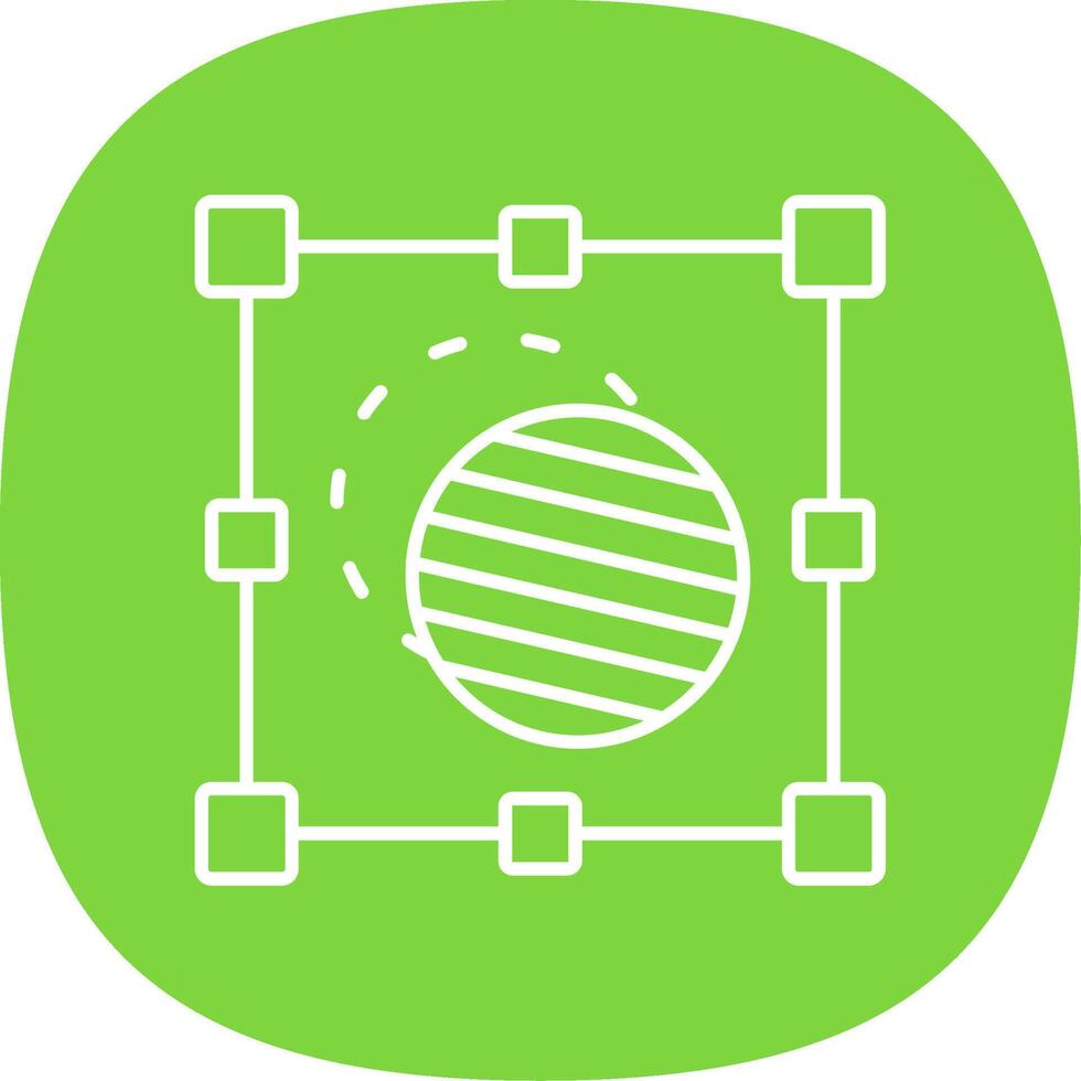 Mask Line Curve Icon vector