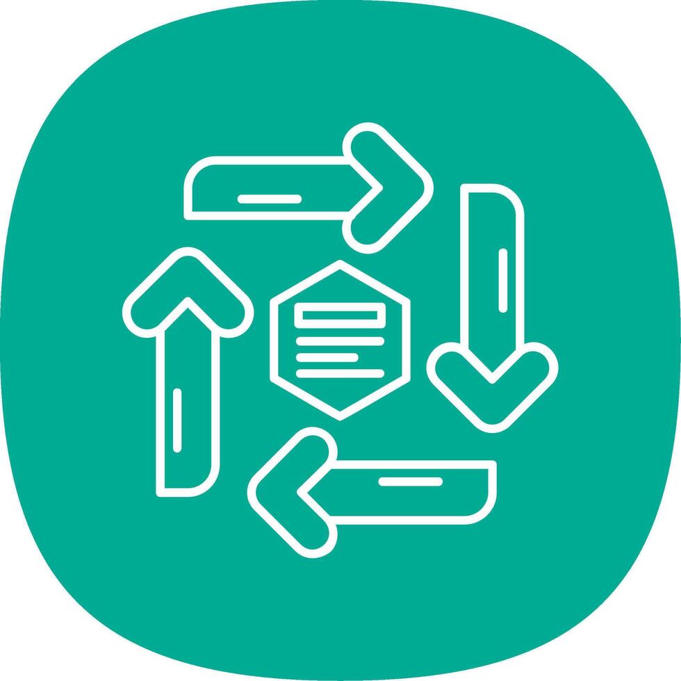 Infographic elements Line Curve Icon vector