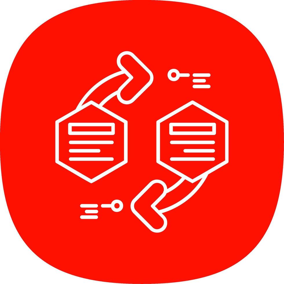 Infographic elements Line Curve Icon vector