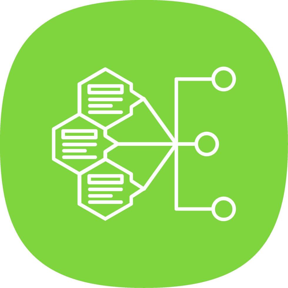 Index Line Curve Icon vector