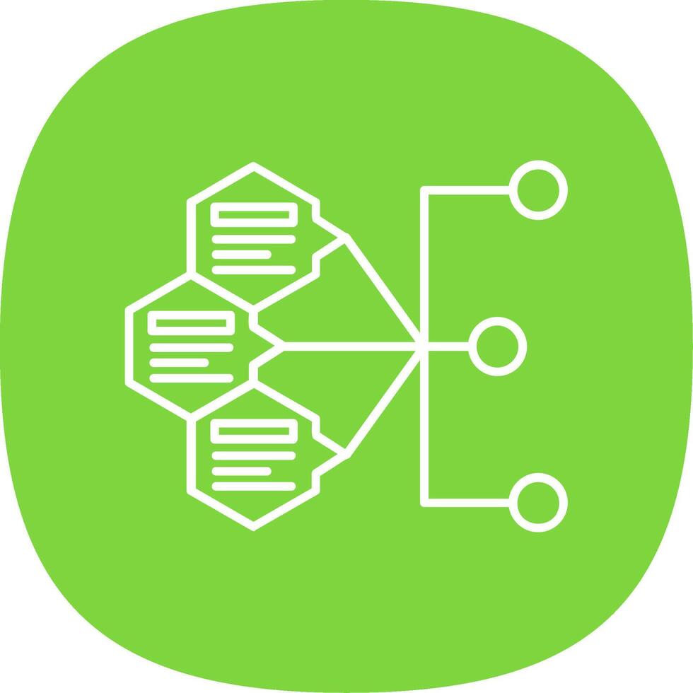 Index Line Curve Icon vector