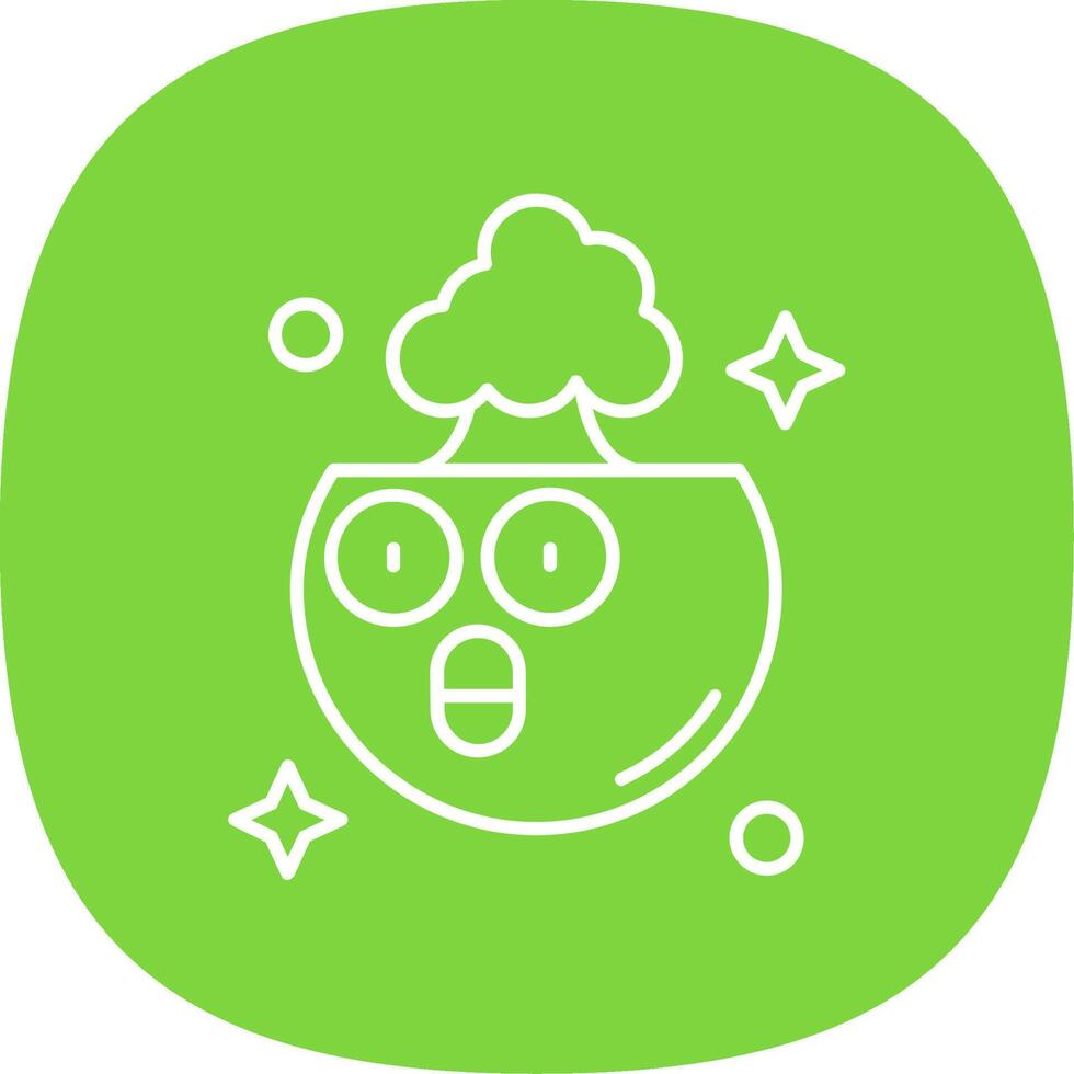 Exploding Line Curve Icon vector