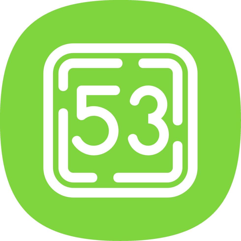 Fifty Three Line Curve Icon vector