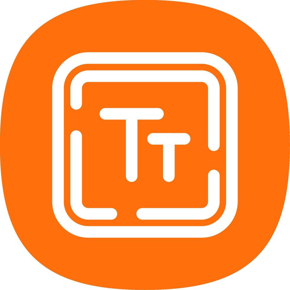 Text size Line Curve Icon vector