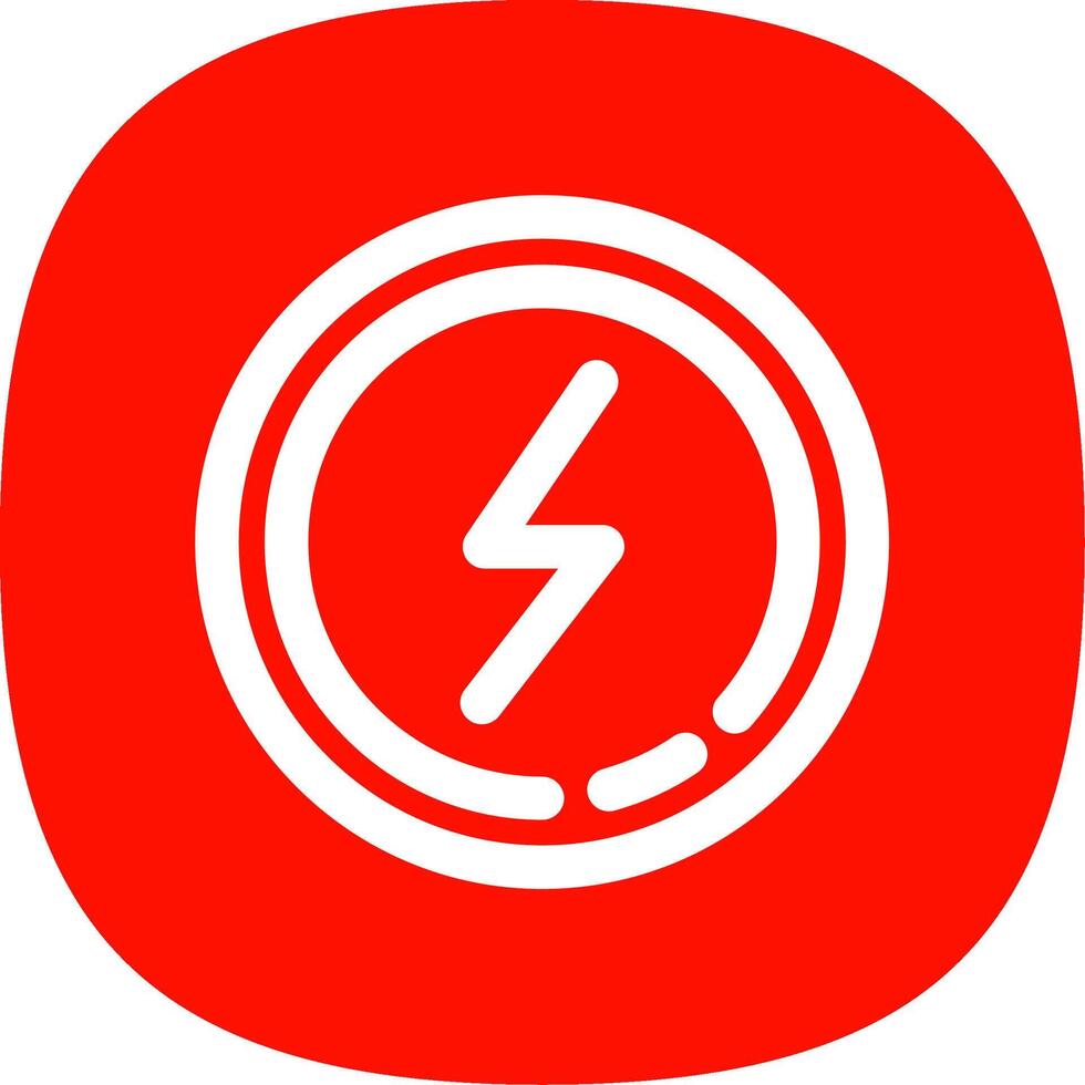 Flash Line Curve Icon vector