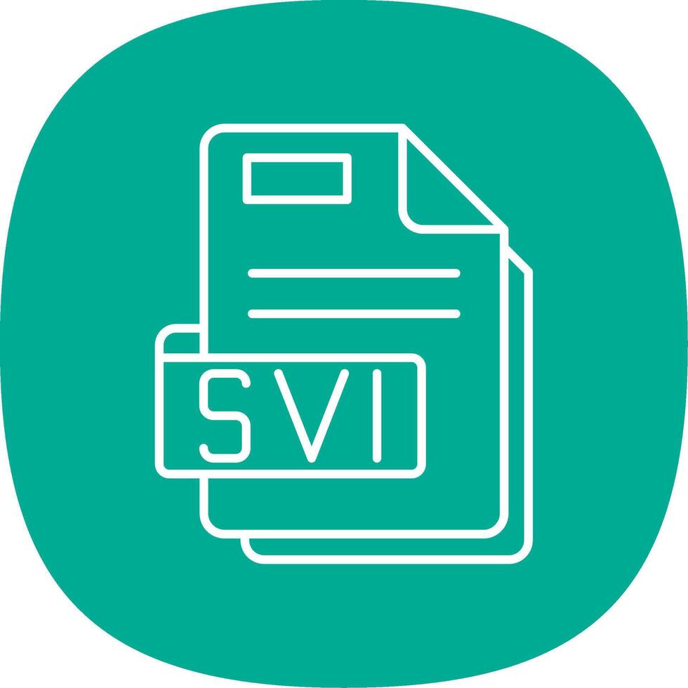 Svi Line Curve Icon vector