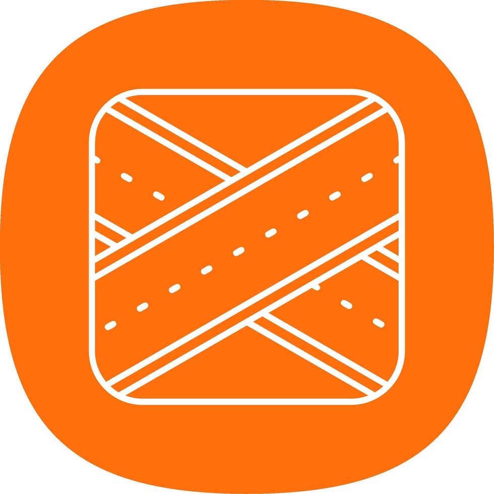 Overpass Line Curve Icon vector