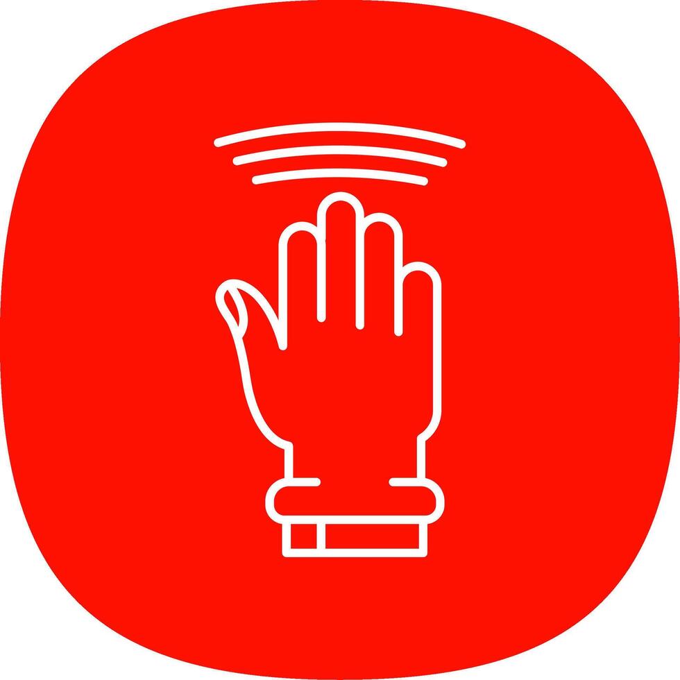 Drag Window Line Curve Icon vector