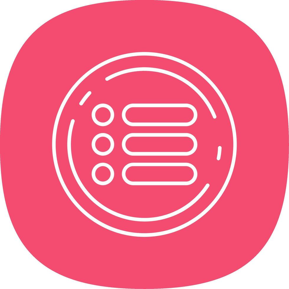 Menu Line Curve Icon vector