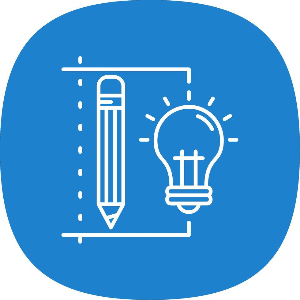 Design process Line Curve Icon vector