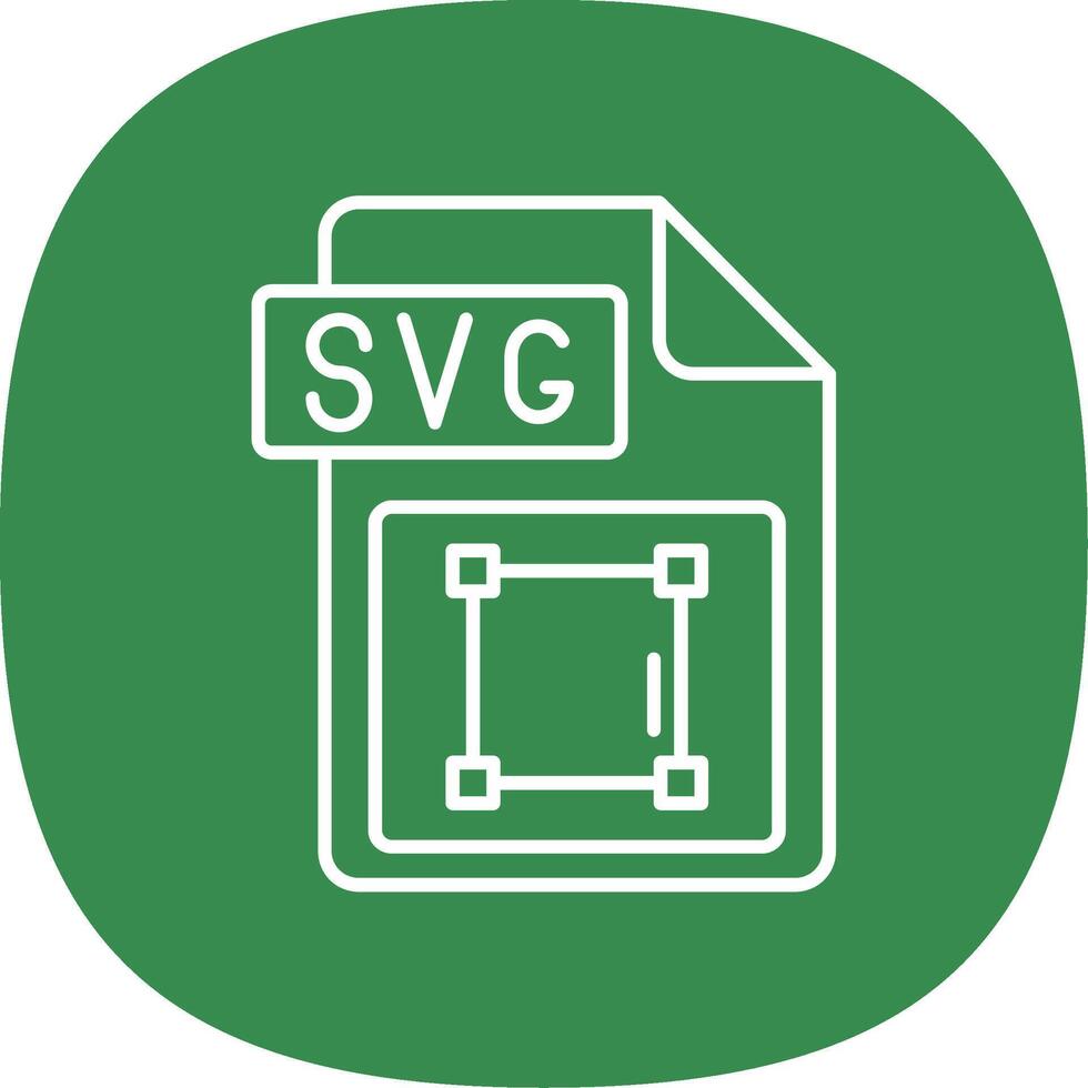 Svg file format Line Curve Icon vector