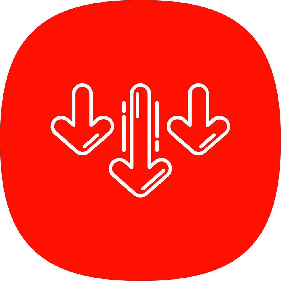 Decrease Line Curve Icon 40716552 Vector Art at Vecteezy