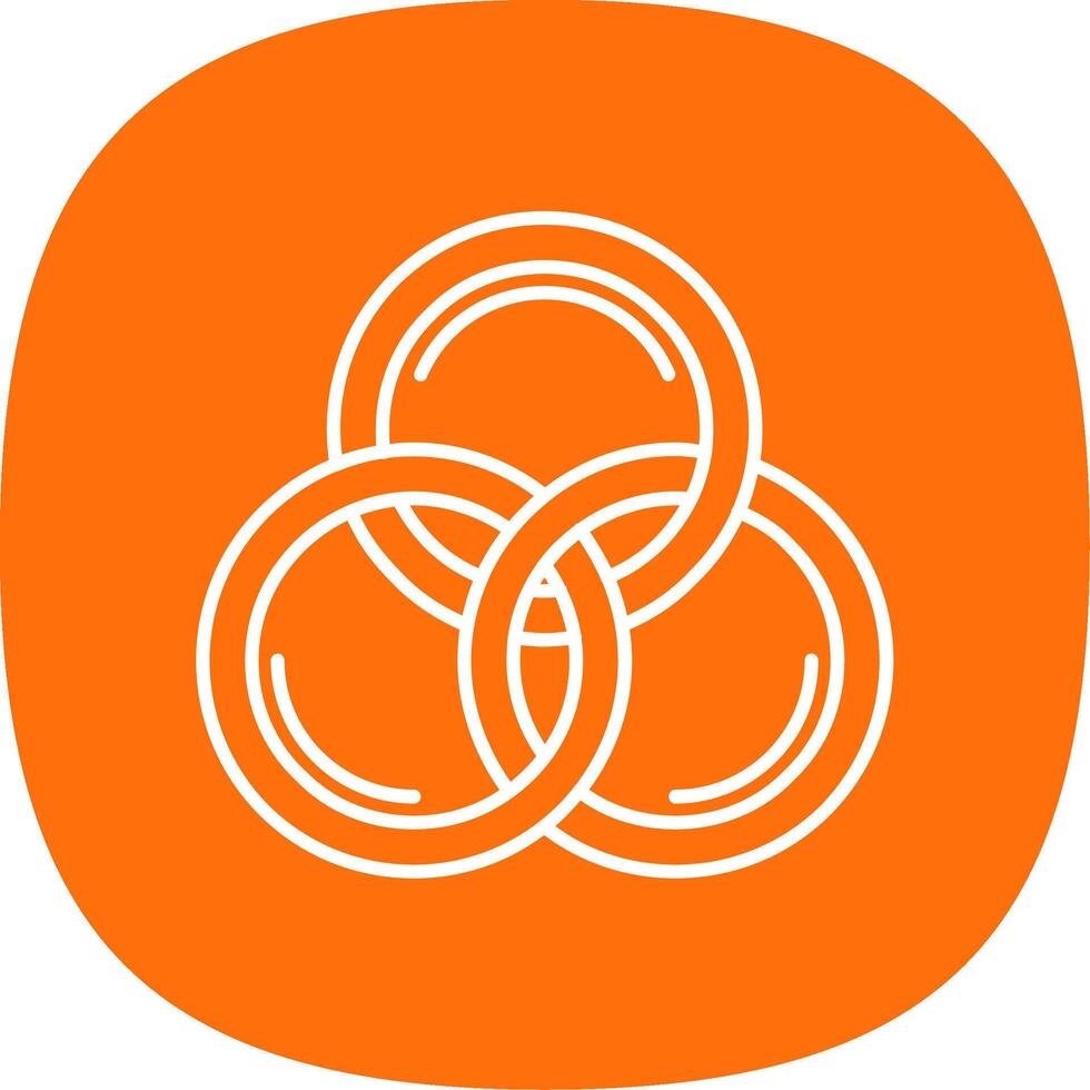 Cmyk Line Curve Icon vector