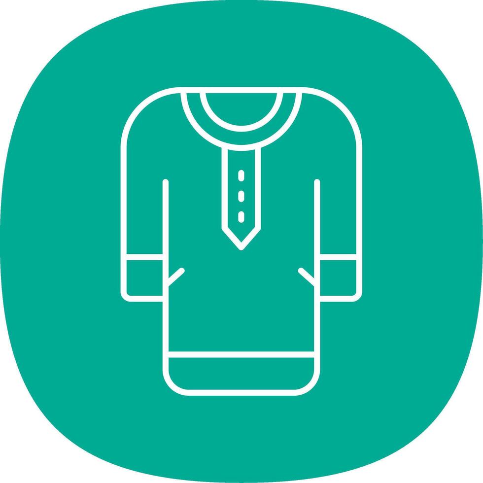 Clothes Line Curve Icon vector