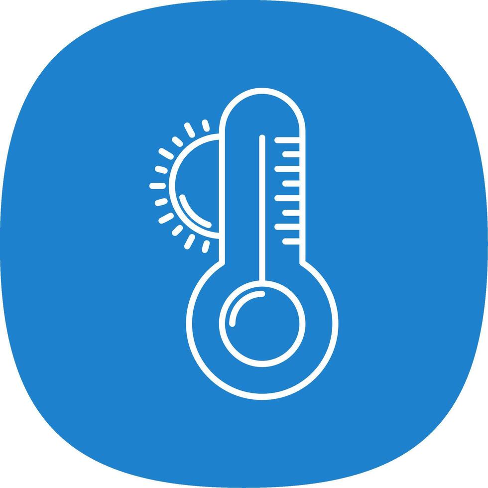 Weather Line Curve Icon vector