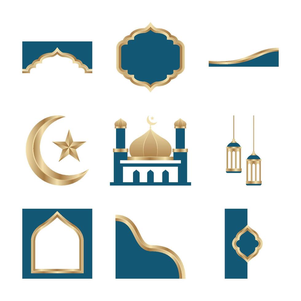 graphic ramadan design elements, ramadan banner, islamic banner vector