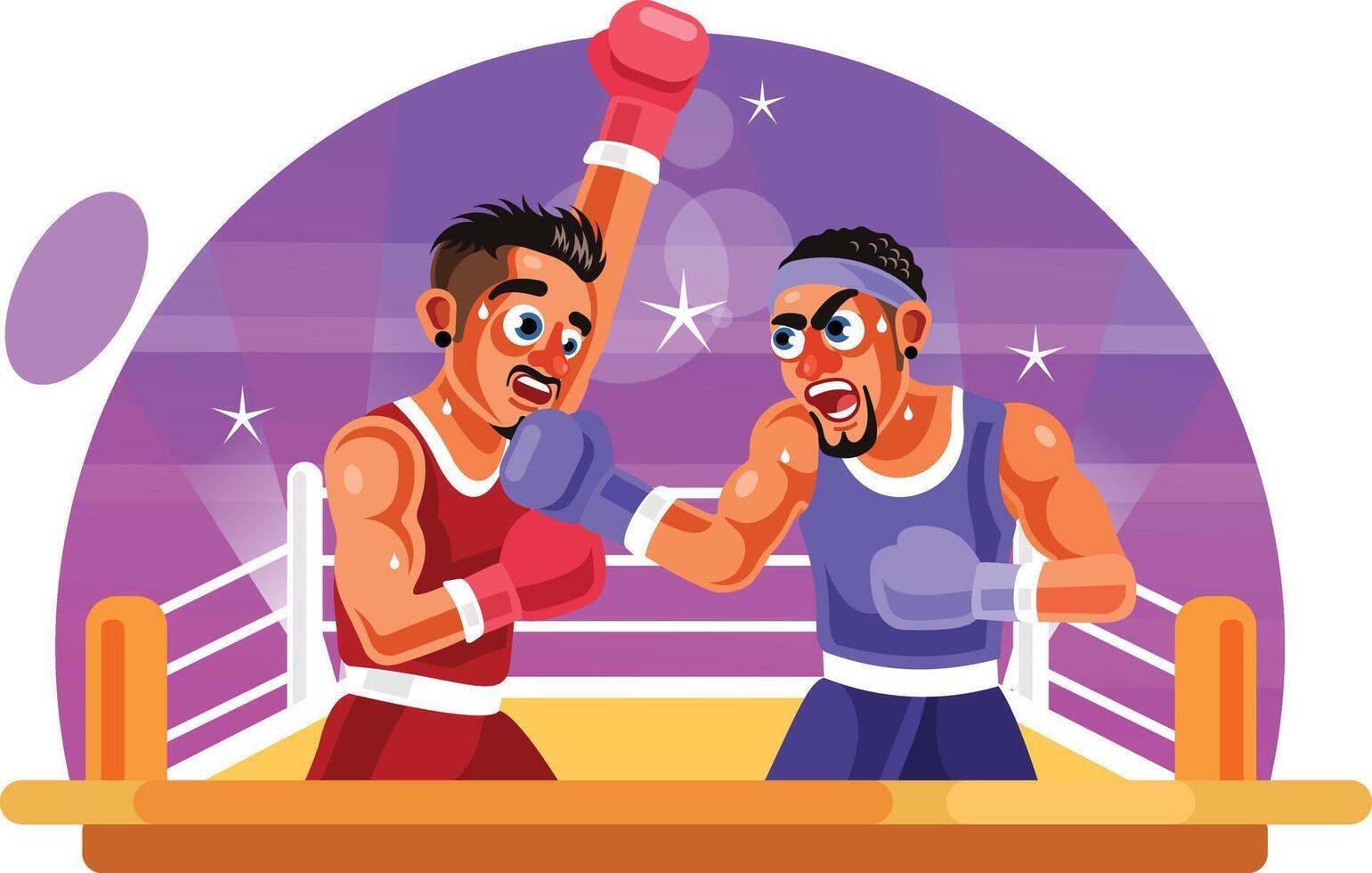 Boxer Fighter Vector Illustration