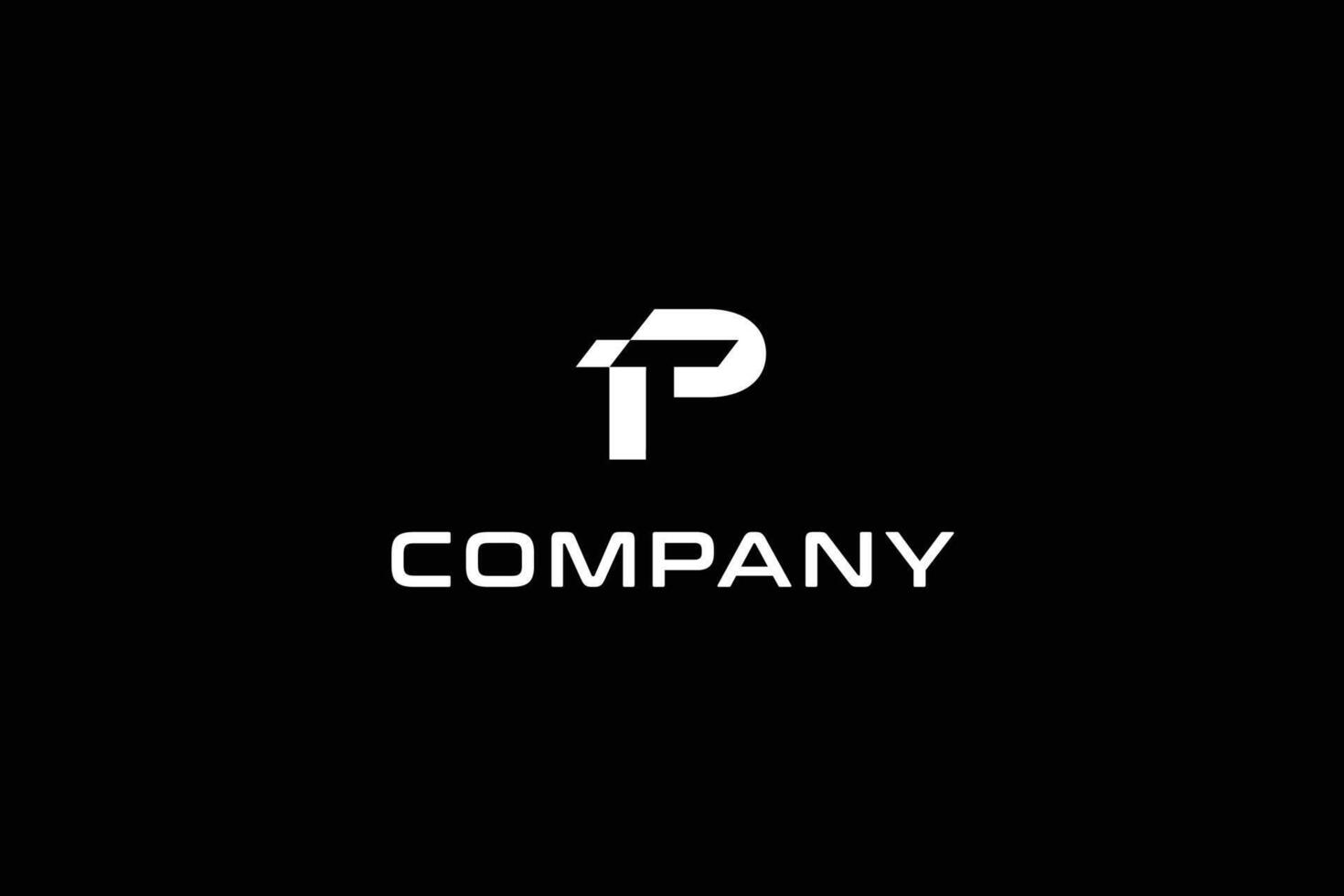 Letter P and T Logo vector