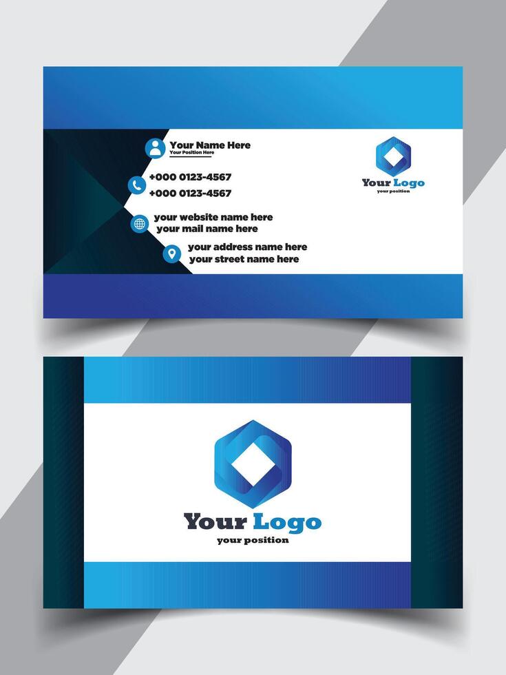 Creative Business Card Template Pro Vector