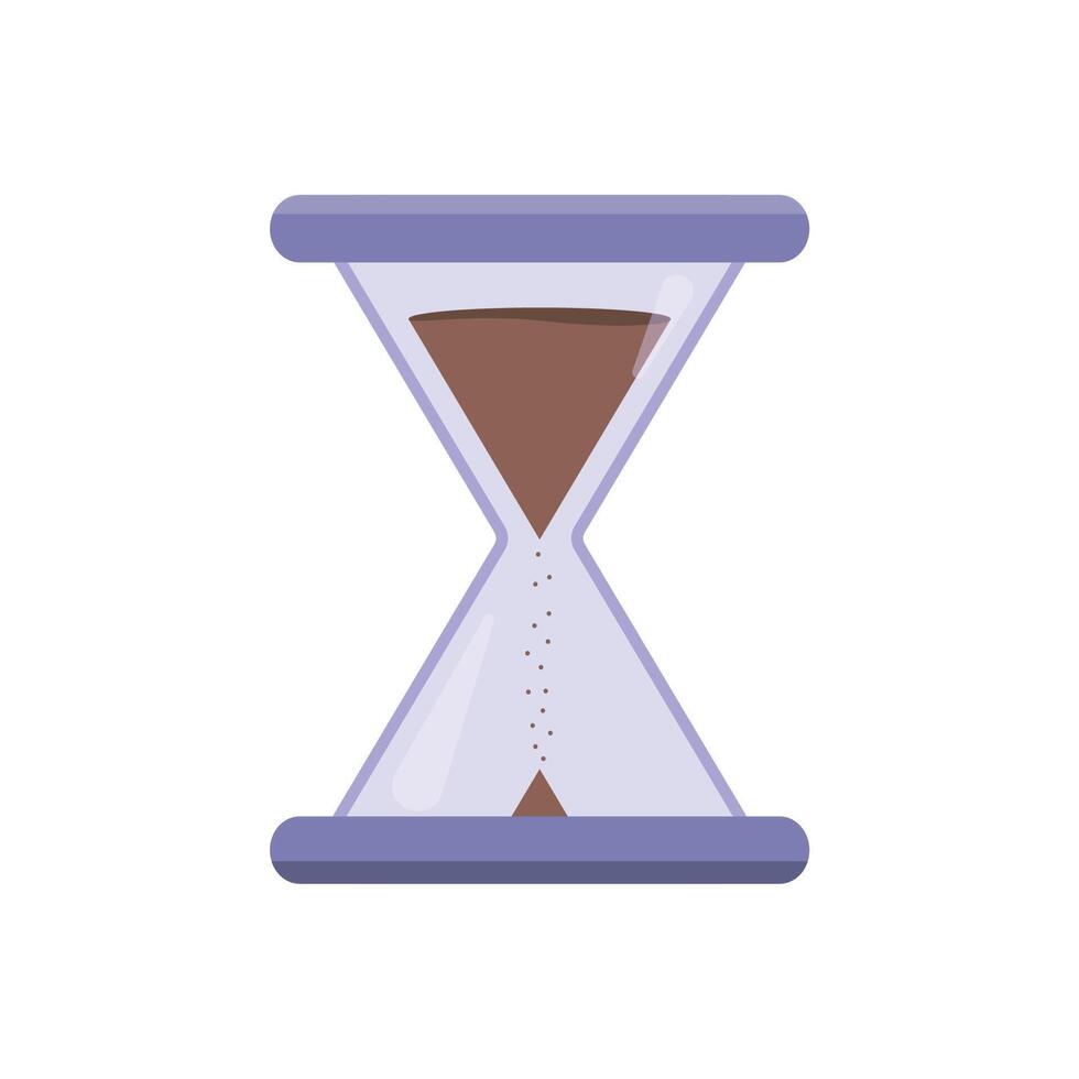 Purple hourglasses. Infographic from an hourglass. vector