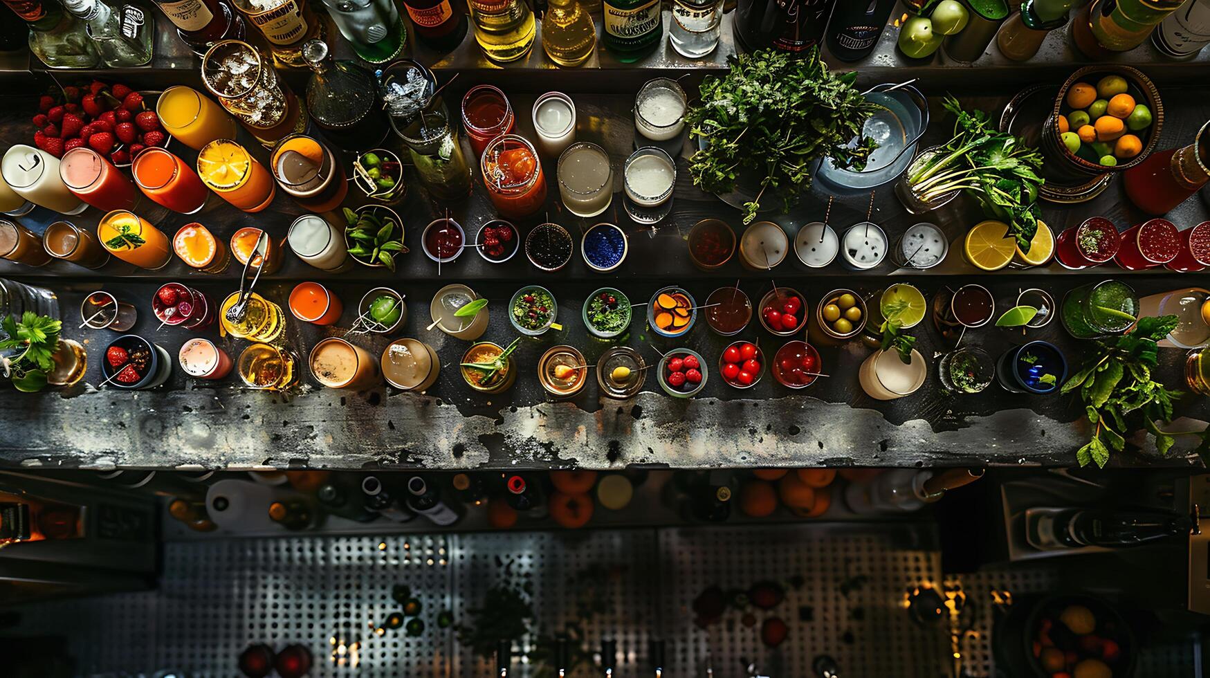 AI generated Culturally Diverse City Market Vibrant Stalls Ethnic Diversity and Religious Symbols Create Bustling Atmosphere photo