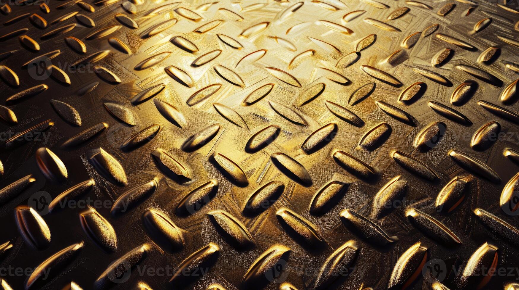 AI generated Shiny gold geometric metal texture adds elegance and sophistication, Ai Generated. photo