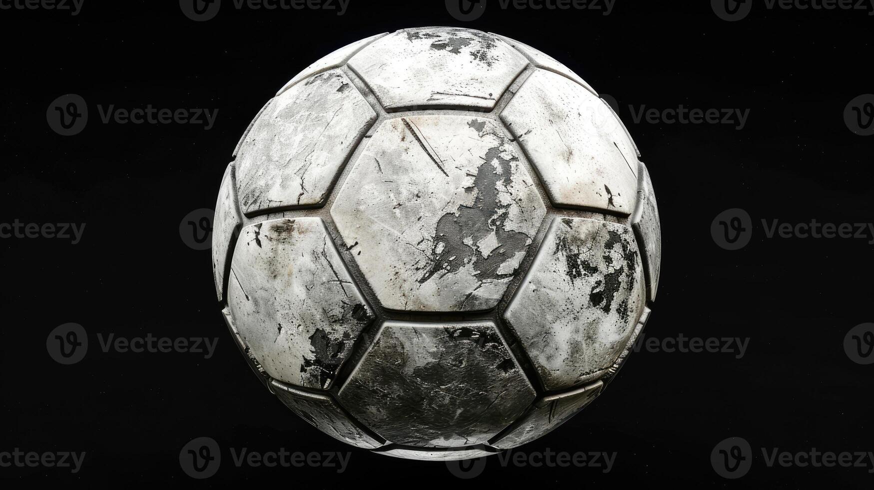 AI generated Explore the intricacy of a 3D rendered soccer ball, where cutting-edge technology meets the world's most beloved sport. Ai Generated. photo