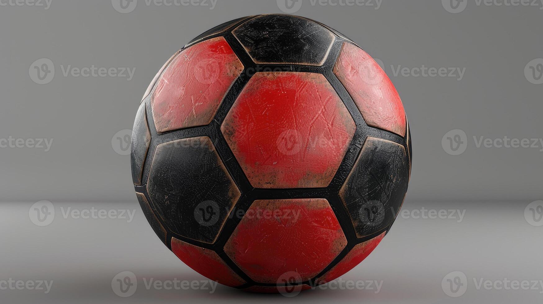 AI generated Explore the intricacy of a 3D rendered soccer ball, where cutting-edge technology meets the world's most beloved sport. Ai Generated. photo