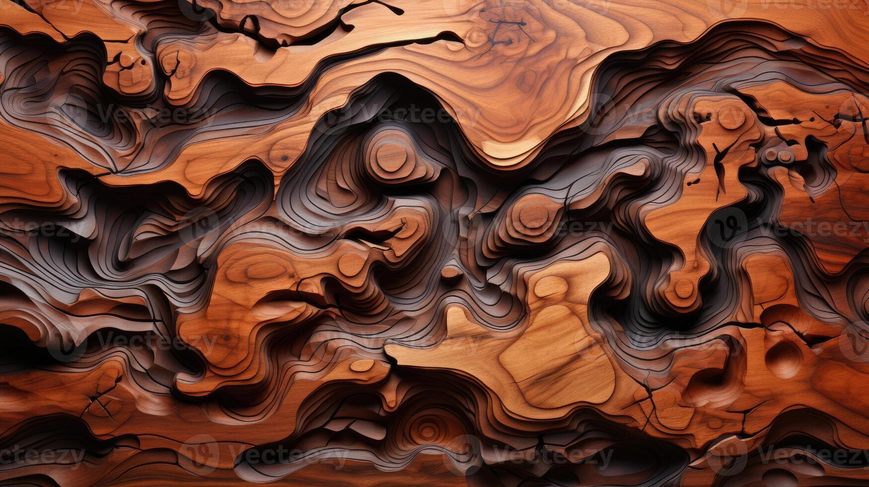 AI generated Delve into the organic warmth of a wooden cut texture. Ai Generated photo