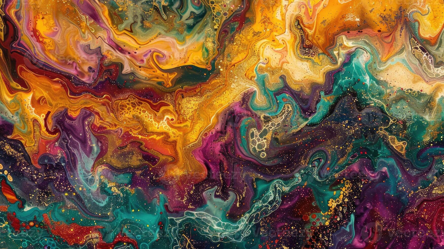 AI generated Mesmerizing swirls of colors form captivating abstract art, Ai Generated. photo
