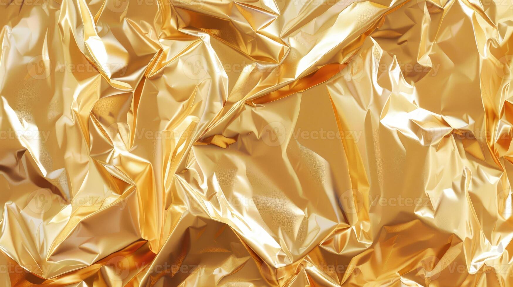 AI generated Shiny gold geometric metal texture adds elegance and sophistication, Ai Generated. photo