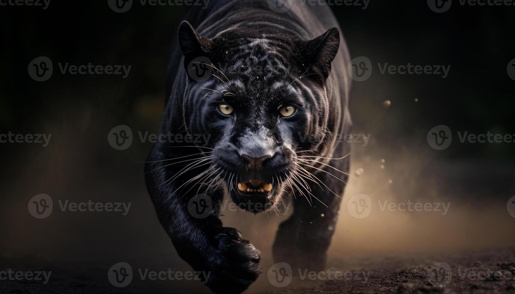 ai generado majestuoso Tigre caminando en el tropical selva generado por ai foto