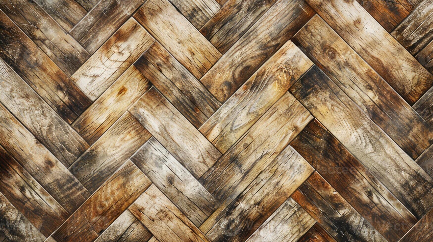 AI generated Create warmth with a wood tile flooring illustration for a background template, Ai Generated. photo