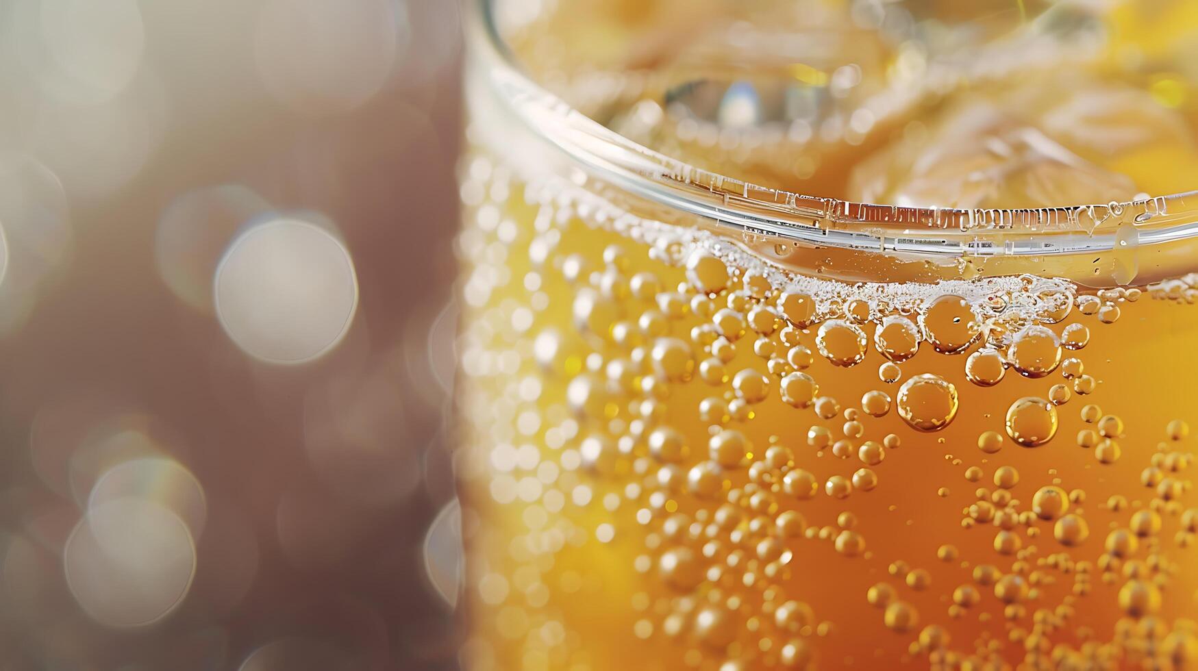 AI generated Refreshing Iced Tea Condensation Mint Leaves and Lemon Slices in Close Up 50mm Lens Shot photo