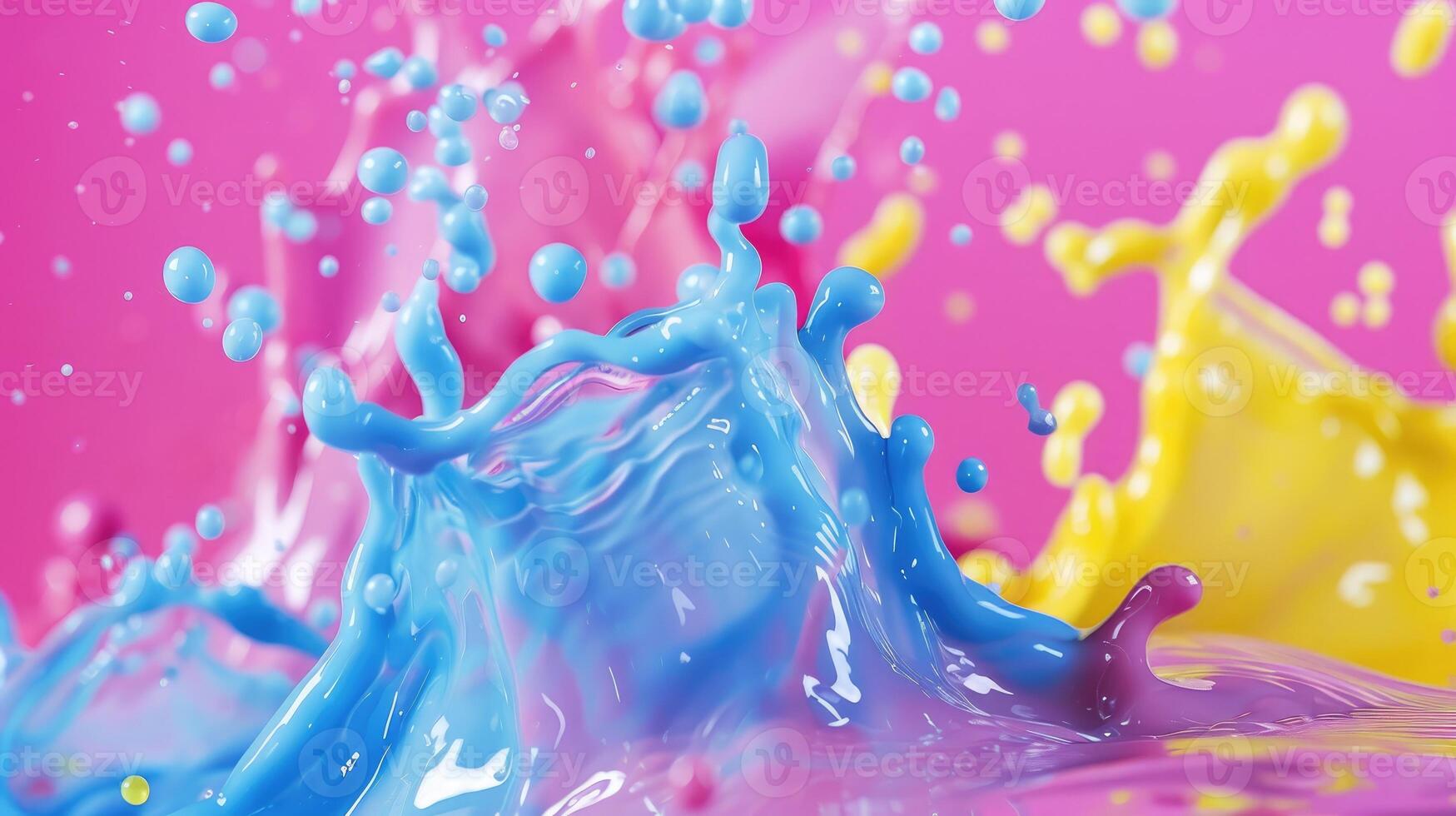AI generated Mesmerizing 3D liquid color backgrounds swirl with vibrant hues, Ai Generated. photo