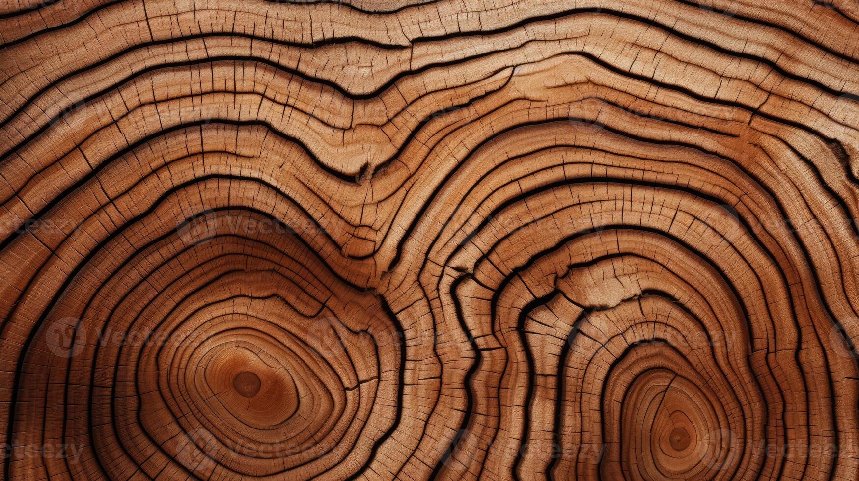 ai generado ahondar dentro el orgánico calor de un de madera cortar textura. ai generado foto