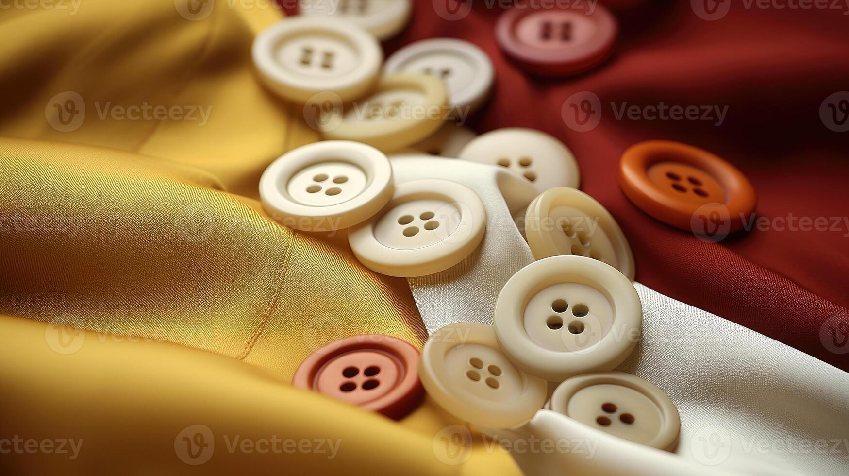 AI generated Enhance clothing with precise sewing button details. Ai Generated. photo