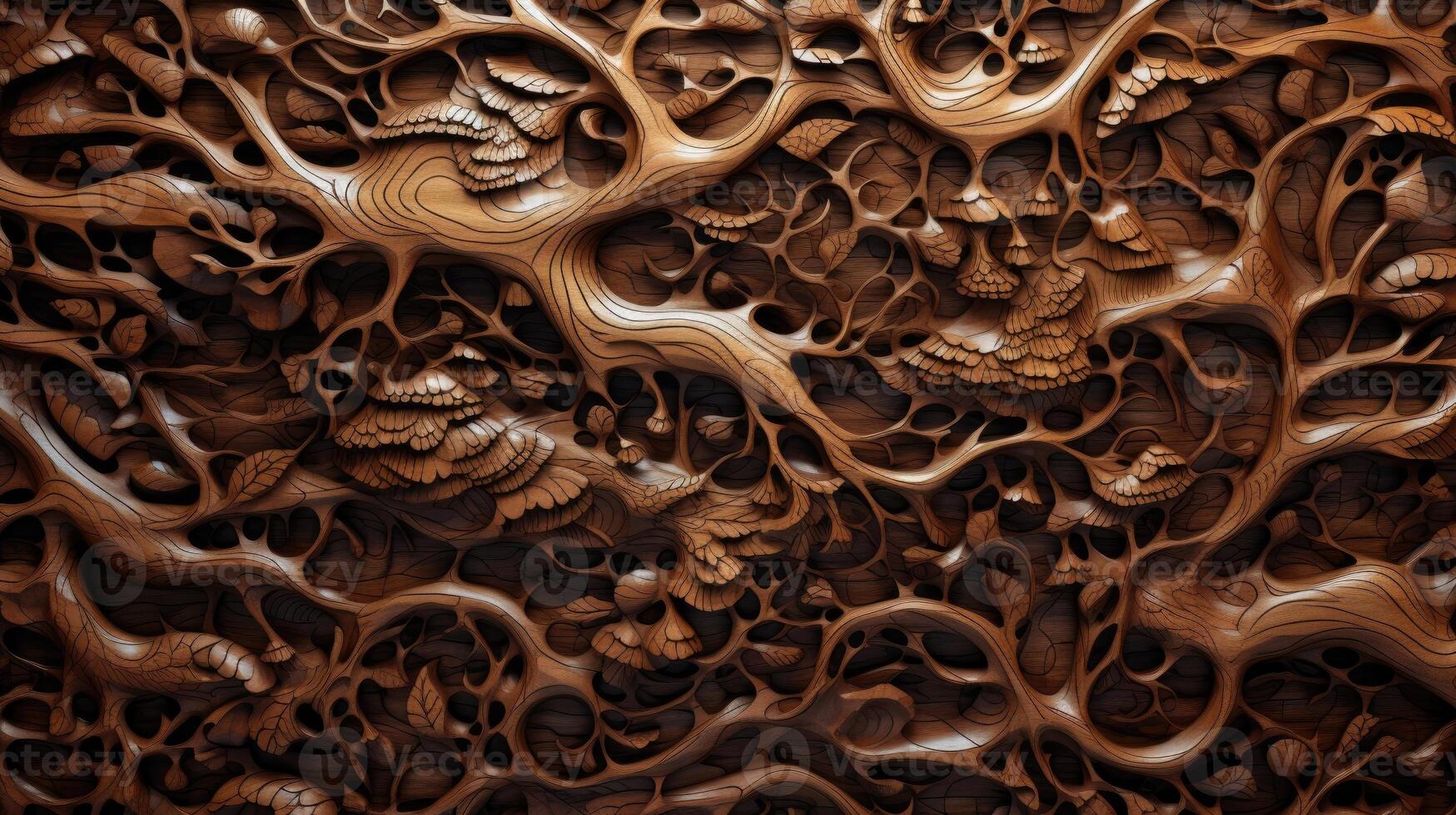 AI generated Delve into the organic warmth of a wooden cut texture. Ai Generated photo