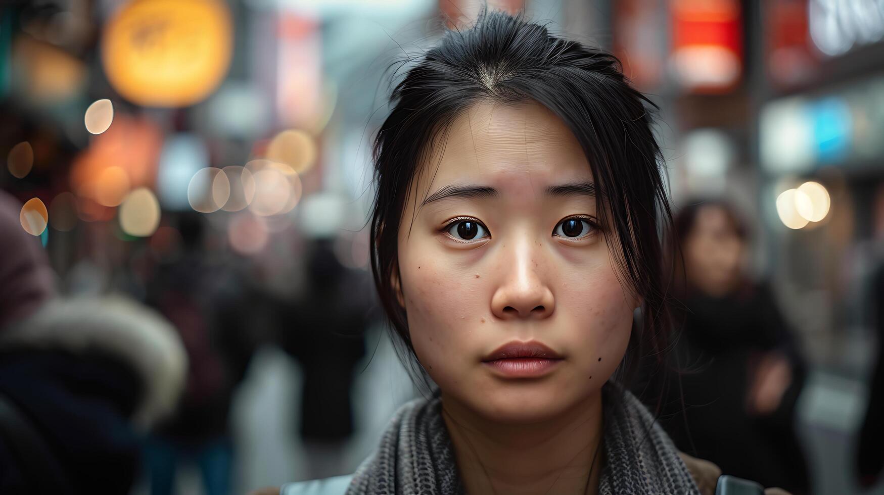 AI generated Young Woman Embraces Music and Technology with Wireless Headphones and Modern Smartphone photo