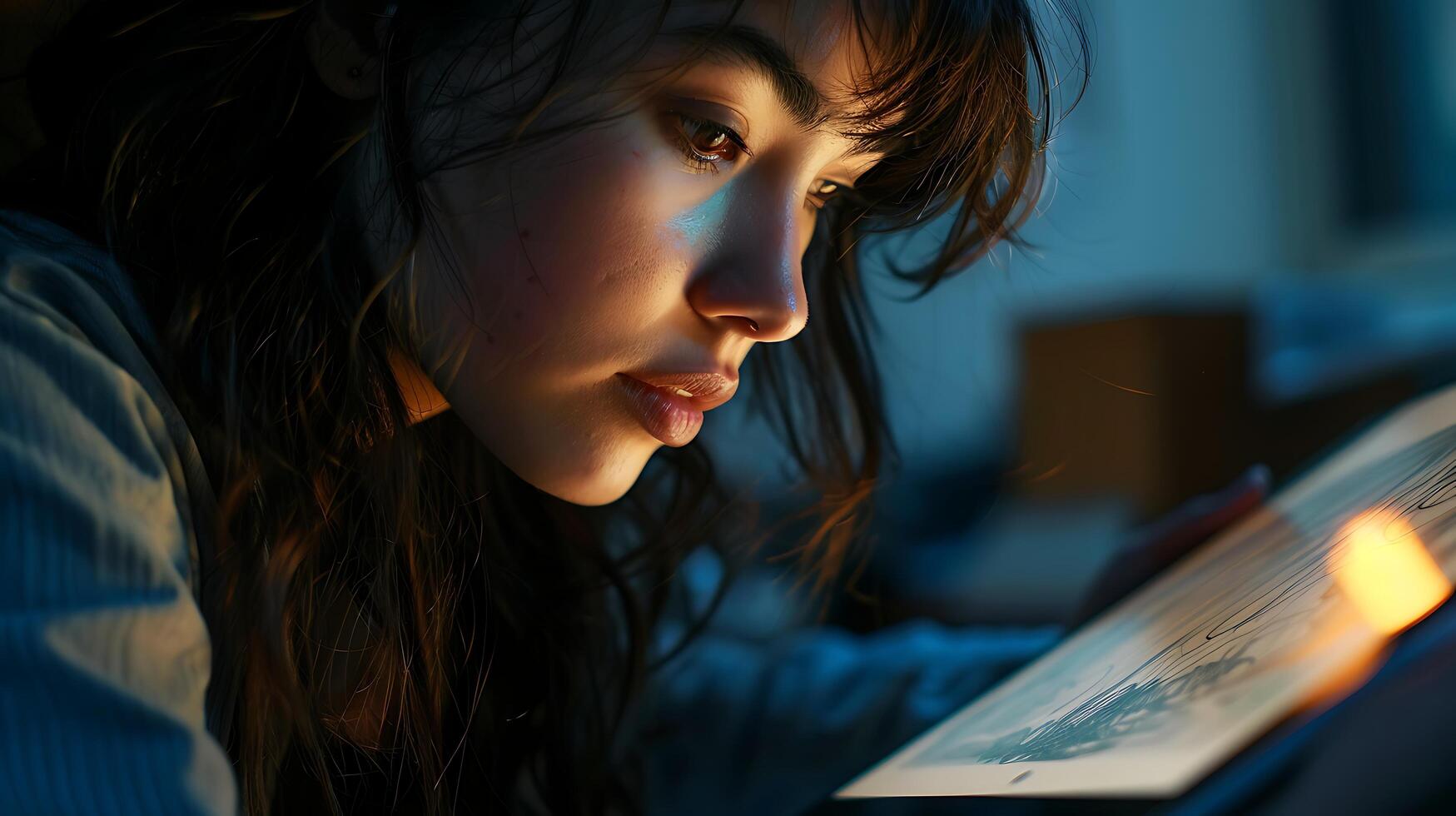 AI generated Digital Artist Creates Stunning Illustration Using Graphics Tablet and Stylus Bathed in Soft Natural Light photo